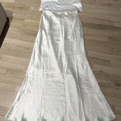 White Skirt And Top 