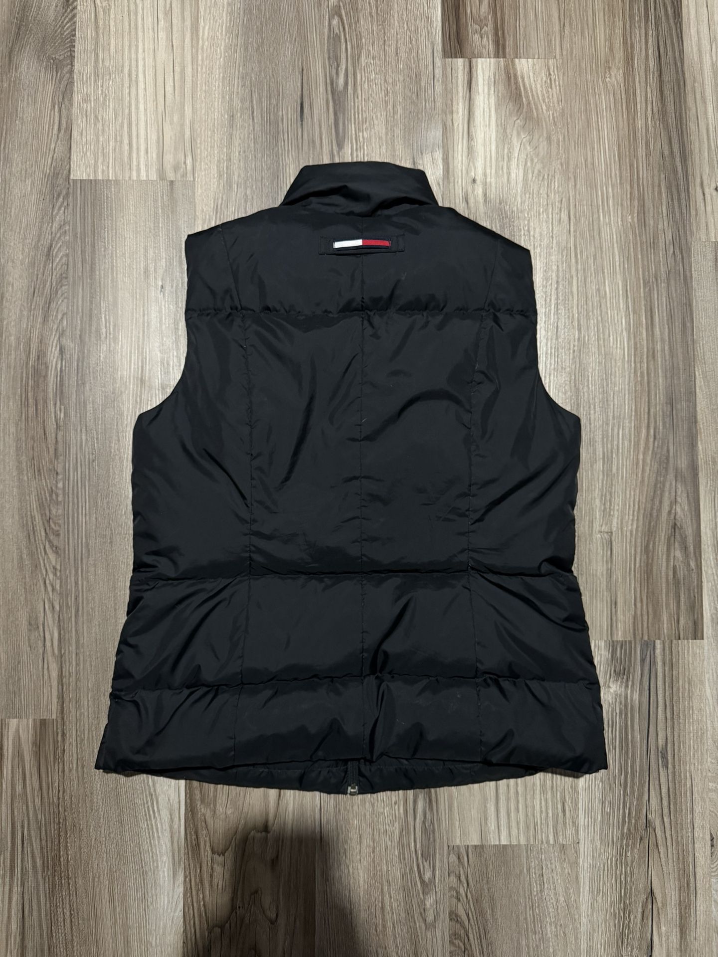 Tommy Hilfiger Down & Feather Black Puffer Vest • Size M