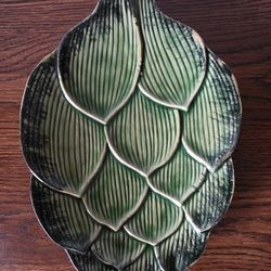 Fun Vintage Ceramic Artichoke Plate 