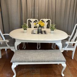 Kitchen Table With 4 Chairs And Bench 