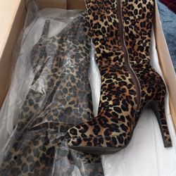 Leopard Boots