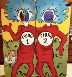 Dr. Seuss Thing 1 & Thing 2 Photo Prop & Alice and Wonderland