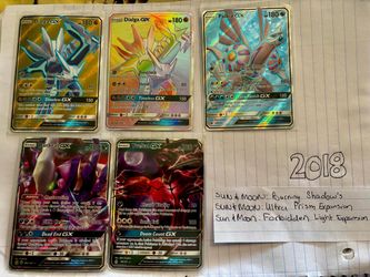Pokémon GX Holo Card Lot of 5
