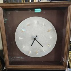 Selenite Crystal Clock