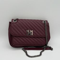Badgley Mischka Crossbody Purse - Plum  - Authentic