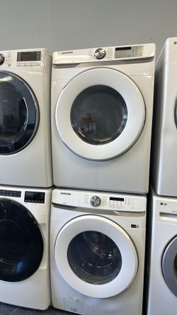 Front load Samsung washer and dryer set