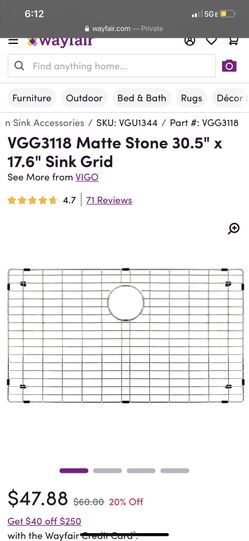 NEW Stainless Sink Protector