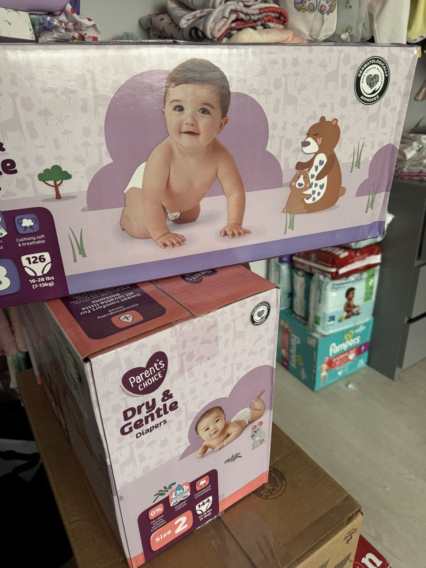 Parents choice diapers Size 2 & 3