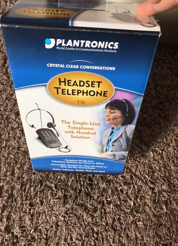 Plantronics headset telephone t10