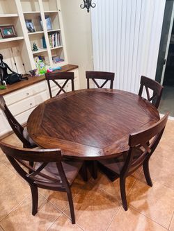 Ashley Furniture family dining table- real hardwood