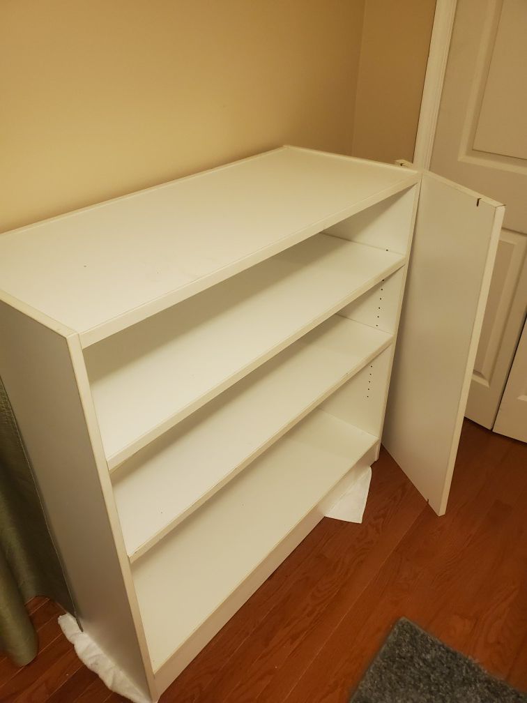 White Book Case Display Shelf