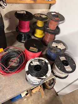 Bulk Lot Copper Electrical Wire / Cable – Multiple Spools – $500