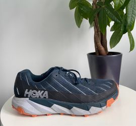 Women Size 10 Hoka Torrent Trail Running Shoes Blue Fusion Coral
