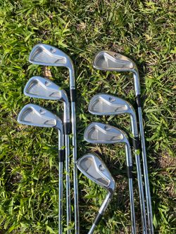 EXCELLENT TAYLORMADE RAC TP FORGED GOLF IRON SET 4-PW W KBS TOUR STIFF