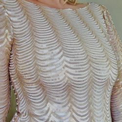 Vintage Gold Sequin Dress 