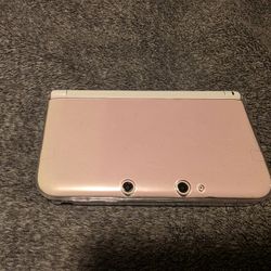 Nintendo 3ds XL Pink White Custom Modd-ed Video Game Console 