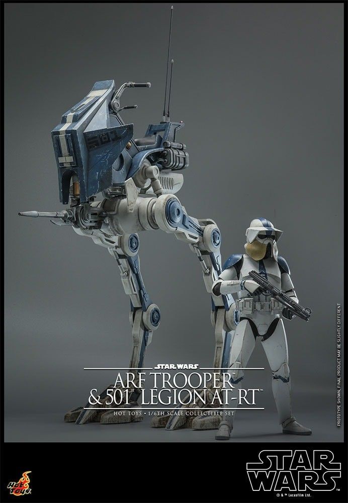 Hot toys TMS091 ARF Trooper & 501st Legion AT-RT Star Wars: The Clone Wars 1/6 Figure