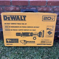 DEWALT 20V MAX Compact Press Tool with 2 Batteries and Charger Included (DCE210D2)