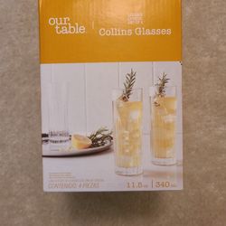 Lincoln Crystal Set Of 4 Drinking Glasses