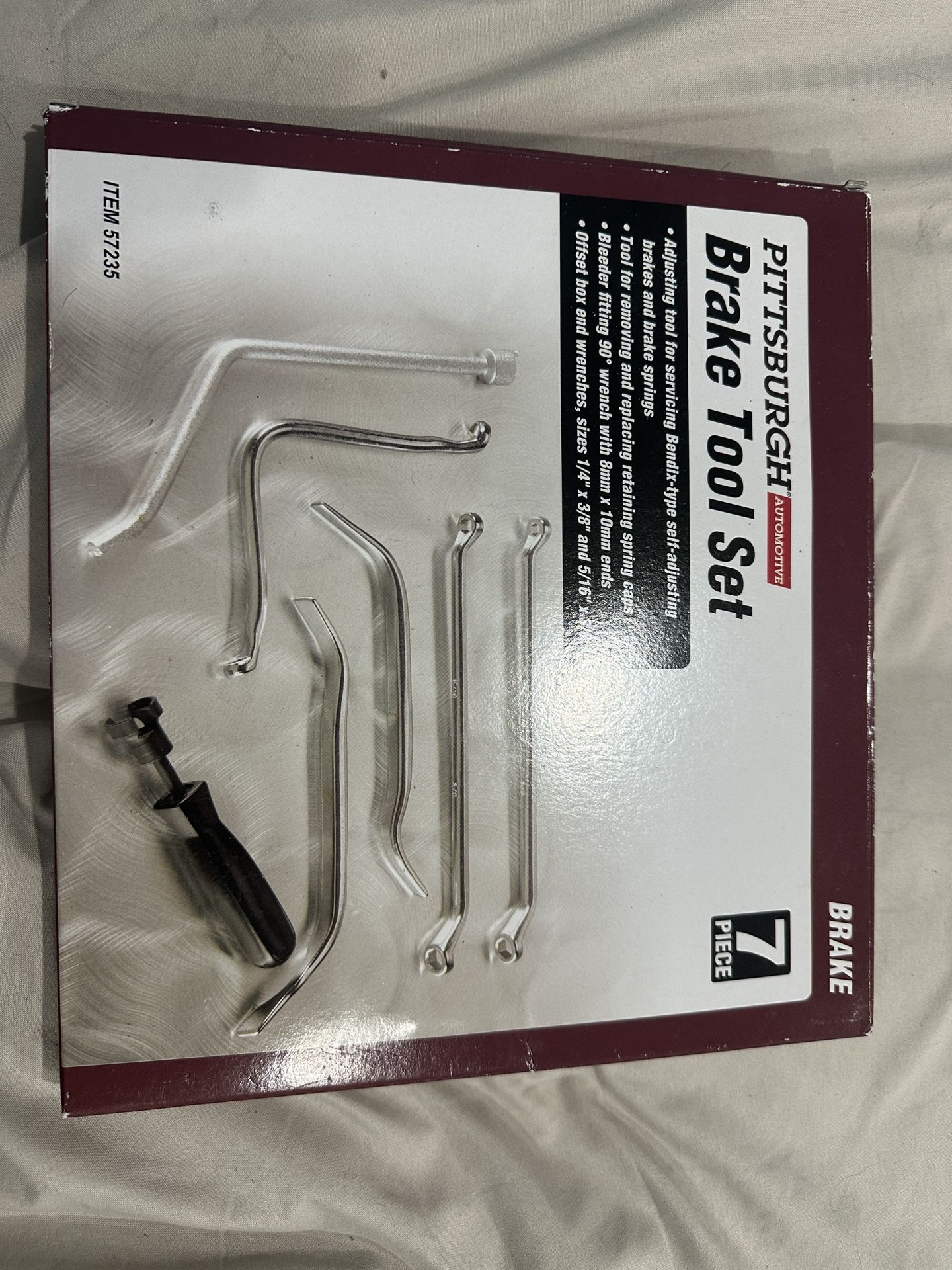 PITTSBURGH Drum Brake Tool Set, 7 Piece