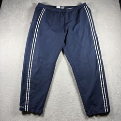 Vintage Reebok Men’s Size XL Blue Track Pants Baggy Nylon Y2K #855