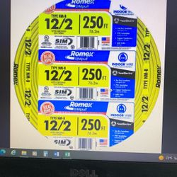 NEW Southwire 250ft 12/2 wire With Ground Romex Solid Indoor NM-B