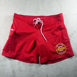 Kanvas by Katin Board Shorts Men’s 30 Red Surf Trunks LA Fire Department #3D