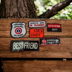 Service Dog & Pet Patches - "Working Dog," "Ask to Pet," & More!