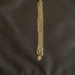 10 K Necklace 14 K Charm