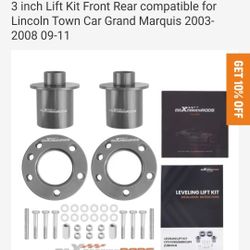 Lift KIT FRONT REAR LINCOLN TOWN CAR