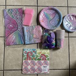 Mermaid 2nd Birthday Party Decorations Bundle for Girls