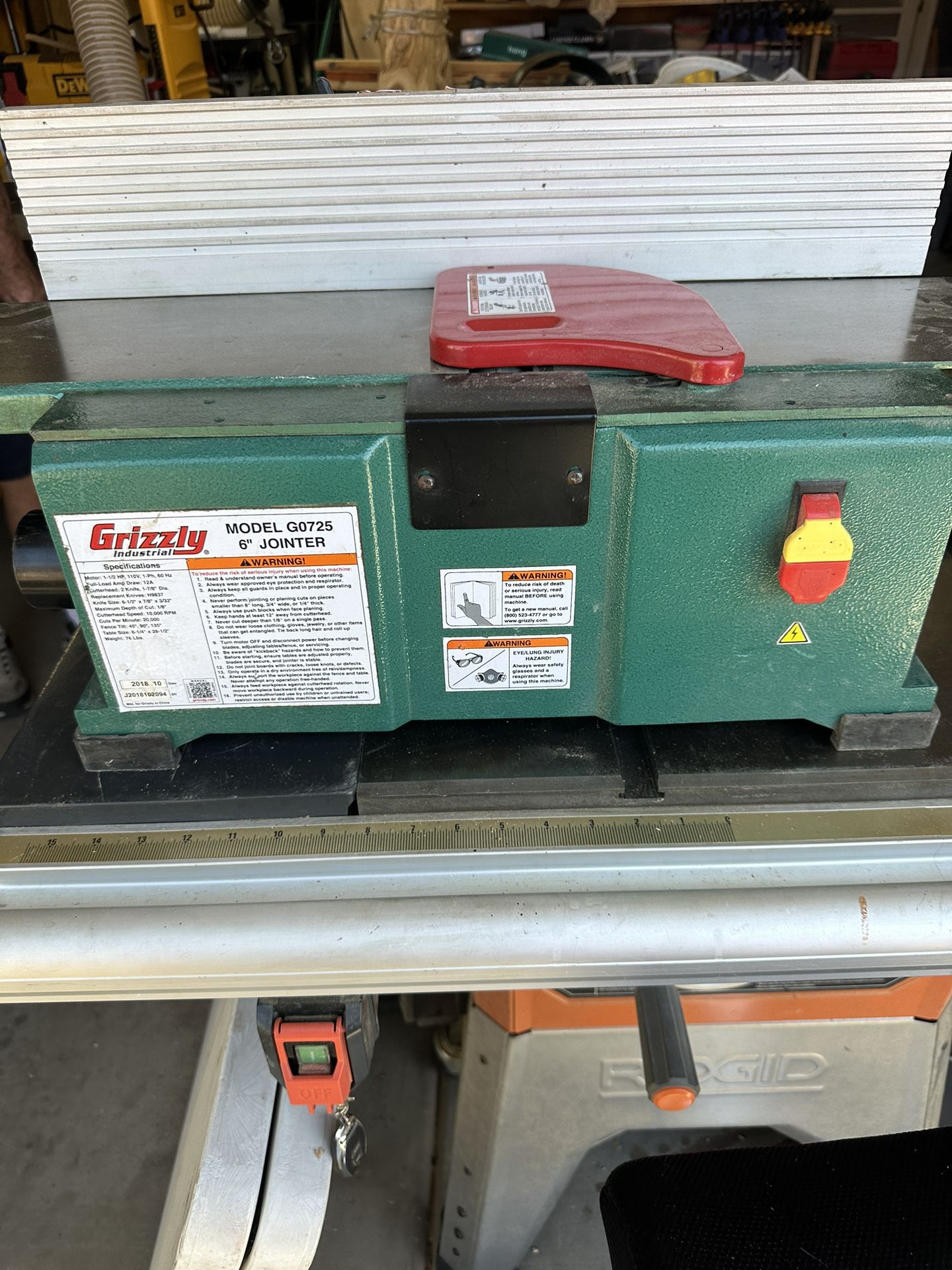Grizzly Jointer 