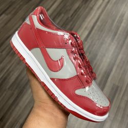 Nike Dunk Low Retro Medium Grey Varsity Red UNLV (GS) New GS 4Y & 5Y