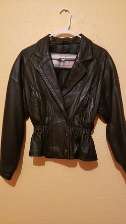 Leather jacket woman
