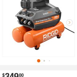 Rigid 4.5 gallon Quiet Air Compressor 