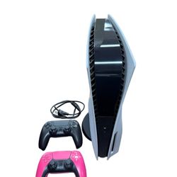 Sony PS5 disc version with two controllers