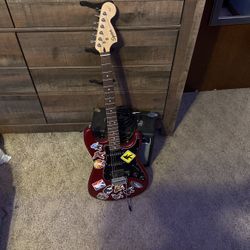 Fender Stratocaster With Fender Frontman 15G Amp