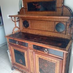 Chinese  antique Bamboo Cabinet 