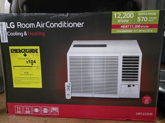LG 12,200 BTU Window AC — Cooling & Heating | Large Room