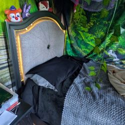 LED Twin Bed Frame For Kids And Teens