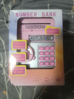 NUMBER BANK / COIN AND BILLS BANK SAFE