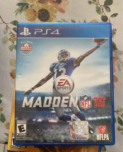 PS4 Madden NFL16 like new with box