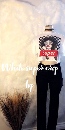 White crop top
