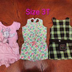 Girls 3T rompers and dress (See description for price deals)