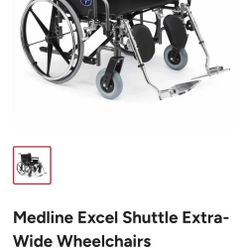 Bariatric Wheelchair w/Detachable Arm & Leg Rests