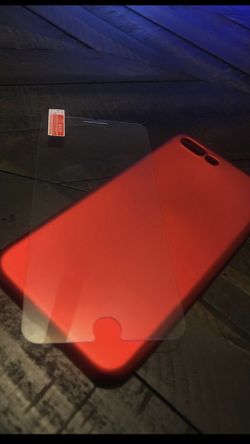 iPhone 7 Plus or 8 plus case and tempered glass combo both for $20