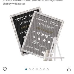 New Double Side Rustic Felt Letter Board