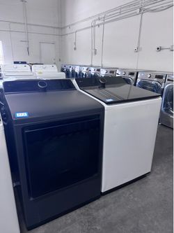 Brand New LG Top Load Washer & Gas Dryer Set Black Steel — Selling ASAP | 50% OFF