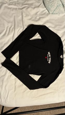 Garage ‘New York Is For Lovers’ Black Long Sleeve Top