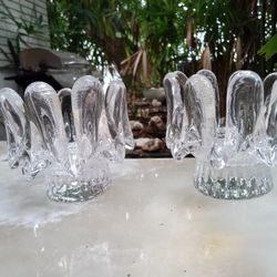 Kosta Boda Sunflower Hand Blown Votive Candle Holders